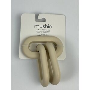 Mushie Links Teether Silicone Baby Teething Toy BPA Free 3+ Months New